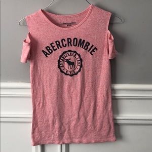 Cold shoulder knit top